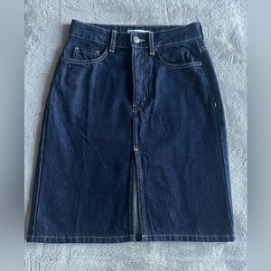 Mango Dark Blue Denim Pants